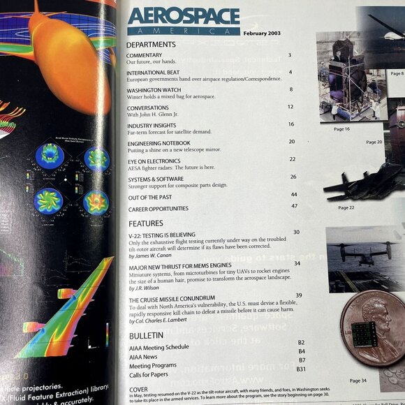 Aerospace America Magazine u February 2003 Vol 41 No 2 V 22 Testing - Picture 4 of 5